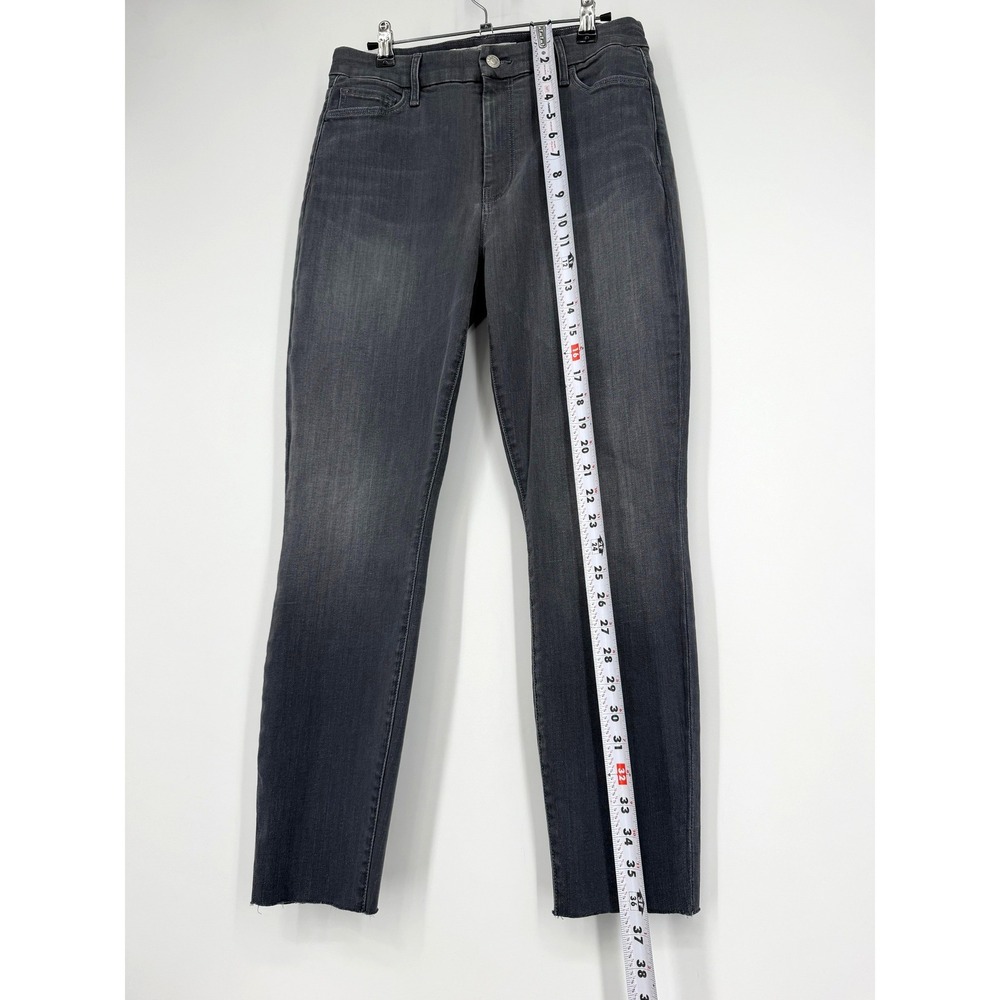 Frank & Eileen Sligo High Rise Skinny Jeans Charcoal Grey Raw Hem Size 30 USA - Picture 12 of 13